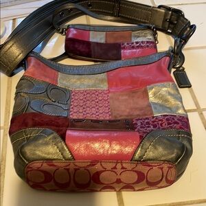 Coach Multicolor Patchwork Shoulder Bag